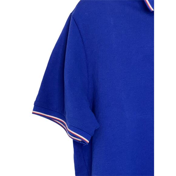 Messina Made By Italy Mens 100% Cotton Collar Royal Blue Polo Shirt Size XL (56) - Picture 3 of 9